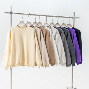 W2407 Sudaderas Personalizadas Unisex de Invierno, Cuello Redondo, Forro Polar Sólido, Talla Grande, Poliéster/Algodón, Antiarrugas, Secado Rápido, 350g, Sin Forro - Product Image 5