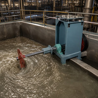 Agitateur de pulvérisation à entrée latérale pour usine de carton ondulé, unité d'agitation à hélice à flux axial, effet de mélange élevé
