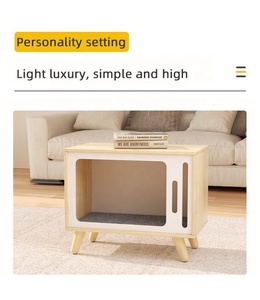 أثاث مأوى كبير فاخر للقطط على شكل تلفزيون داخلي قوي - Product Image 5