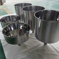 Trémie métallique compacte sur mesure, prix usine, pour le traitement et le mélange d'aliments, de liquides et de poudres, qualité alimentaire