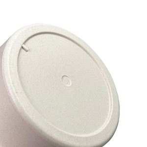 Tasse en fibre de bambou écologique de 12oz avec caoutchouc lavable au lave-vaisselle pour le café chaud, les boissons et le thé en beige personnalisé - Product Image 5