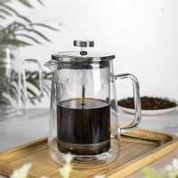 Tamis filtrant en acier inoxydable à double paroi de grande capacité Cafetière presse française avec machines à expresso et presse à thé Caractéristiques