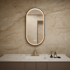 Miroir de salle de bain ovale Miroir de salle de bain Miroir à led Miroir design moderne nordique - Product Image 3