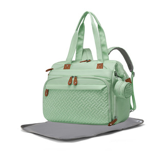 Bolsa de Maternidade Portátil Oxford Fashion para Mães e Mochila de Ombro Duplo Grande Capacidade com Fecho de Zíper para Armazenamento de Fraldas - Product Image 5
