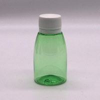 Venta caliente 100mL 120ml 3oz 4oz Botellas de plástico PET ámbar para champú de loción de jarabe para la tos; Contenedor de botella magra