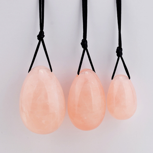 Trứng Yoni Được Chứng Nhận Khoan Chữa Bệnh Bằng Thạch Anh Hồng Pha Lê - Product Image 3