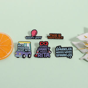 Purpurina Citas divertidas Esmalte Pins Sparkles Necesita más Sparkles Broche Solapa Insignia Joyería Regalo para amigos - Product Image 2