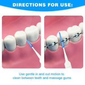 Soft Rubber Toothpick Interdental Brush <b>Silicone</b> Bristles Flexible Cleaning <b>Tool</b> For Teeth Gaps And Gum Protection - Product Image 5