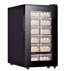 NE-513 Fonctionnement sans gaz Petite capacité 46L Chauffage thermostatique Coffre-fort <span class=keywords><strong>Oeuf</strong></span> <span class=keywords><strong>Tortue</strong></span> Serpent Lézard Reptile Incubateur - Product Image 2