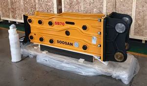 Martillo Hidráulico Silencioso de Tipo Abierto SB70 para Excavadoras de 16-21 Toneladas, Cincel de 135mm, Amarillo, para Construcción (Venta al Por Mayor) - Product Image 4