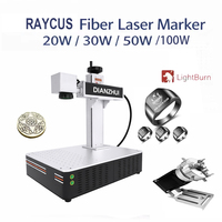 Machine de marquage laser à fibre 30W 50W 70W compatible LightBurn pour acier inoxydable aluminium gravure profonde scanner Galvo EZCAD
