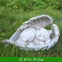 Productos Conmemorativos para Mascotas de Alta Calidad, Ángel de Resina para Perros y Gatos, Decoración de Jardín, Lápidas Conmemorativas de Piedra para Perros y Gatos