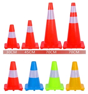 Fornitore all'ingrosso 36 pollici 900mm colore rosso usato geelian avvertimento cono stradale in PVC coni stradali di sicurezza - Product Image 3