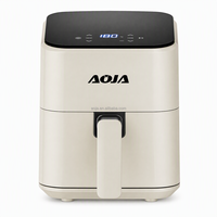 Mini friteuse à air numérique OEM, petite et économique, avec écran tactile, 2,5 L, pour 1-2 personnes, friteuse intelligente sans huile, appareil de cuisine électrique