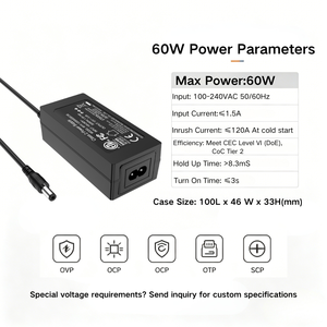 Adattatore AC/DC da Scrivania MYIXI Certificato CE/FCC 100-240V 60W 12V 5A USB-C per PC/Tablet - Product Image 2