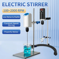 Agitateur électrique de laboratoire suspendu, série RWD, moteur à courant continu à vitesse réglable, équipement de mélange de liquides de laboratoire