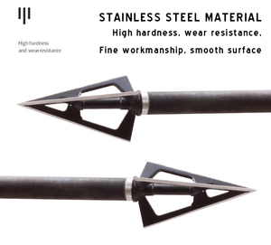 Punte da <span class=keywords><strong>caccia</strong></span> a 3 lame da 100 grani, a vite, compatibili con balestra - Product Image 2