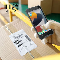 Escáner de Código de Barras PDA YK917, Computadora Móvil Android, Escáner de Código de Barras de Inventario Portátil 1D/2D QR con Wi-Fi 4G