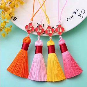 Tassel Charm Pendant 8Cm Zinc Alloy Polyester Unisex Gift <b>Bookmark</b> Phone Charm - Product Image 2