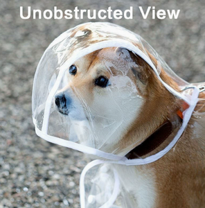 Imperméable transparent pour animaux de compagnie avec capuche, manteau imperméable pour chien, cordon de serrage réglable, housse de pluie légère pour chiot - Product Image 2