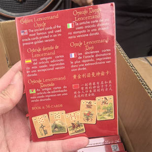 Cartas de Tarot y Oráculo Ecológicas, Mazo de Afirmaciones Positivas, Cartas de Tarot <span class=keywords><strong>LENORMAND</strong></span> Doradas con Guía, para Regalo - Product Image 6