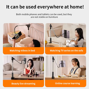 360 độ có thể điều chỉnh lười biếng cánh tay dài Điện thoại bàn Kẹp đứng máy tính bảng điện thoại chủ <span class=keywords><strong>Bracket</strong></span> cổ ngỗng máy tính bảng điện thoại chủ cho giường - Product Image 4