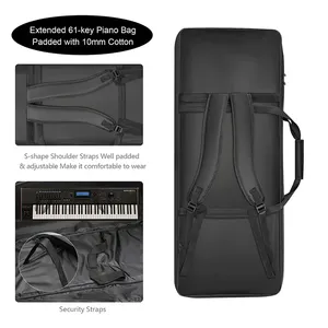 Custom Logo Keyboard Case Bag Soft Padded Piano Keyboard Gig Bag