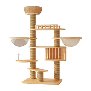 Massivholz verdicktes PVC Katzen spielzeug Großer Luxus <span class=keywords><strong>Maine</strong></span> <span class=keywords><strong>Coon</strong></span> Painted Modern Water proof Premium Kratz baum Hergestellt von Premium Hersteller - Product Image 6