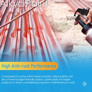 Pintura Industrial <span class=keywords><strong>de</strong></span> Resina Alquídica Colorida Antioxidante, Pintura/Material <span class=keywords><strong>de</strong></span> Recubrimiento Metálico Anticorrosivo Industrial <span class=keywords><strong>para</strong></span> Interiores y Exteriores <span class=keywords><strong>de</strong></span> <span class=keywords><strong>Metal</strong></span> - Product Image 2