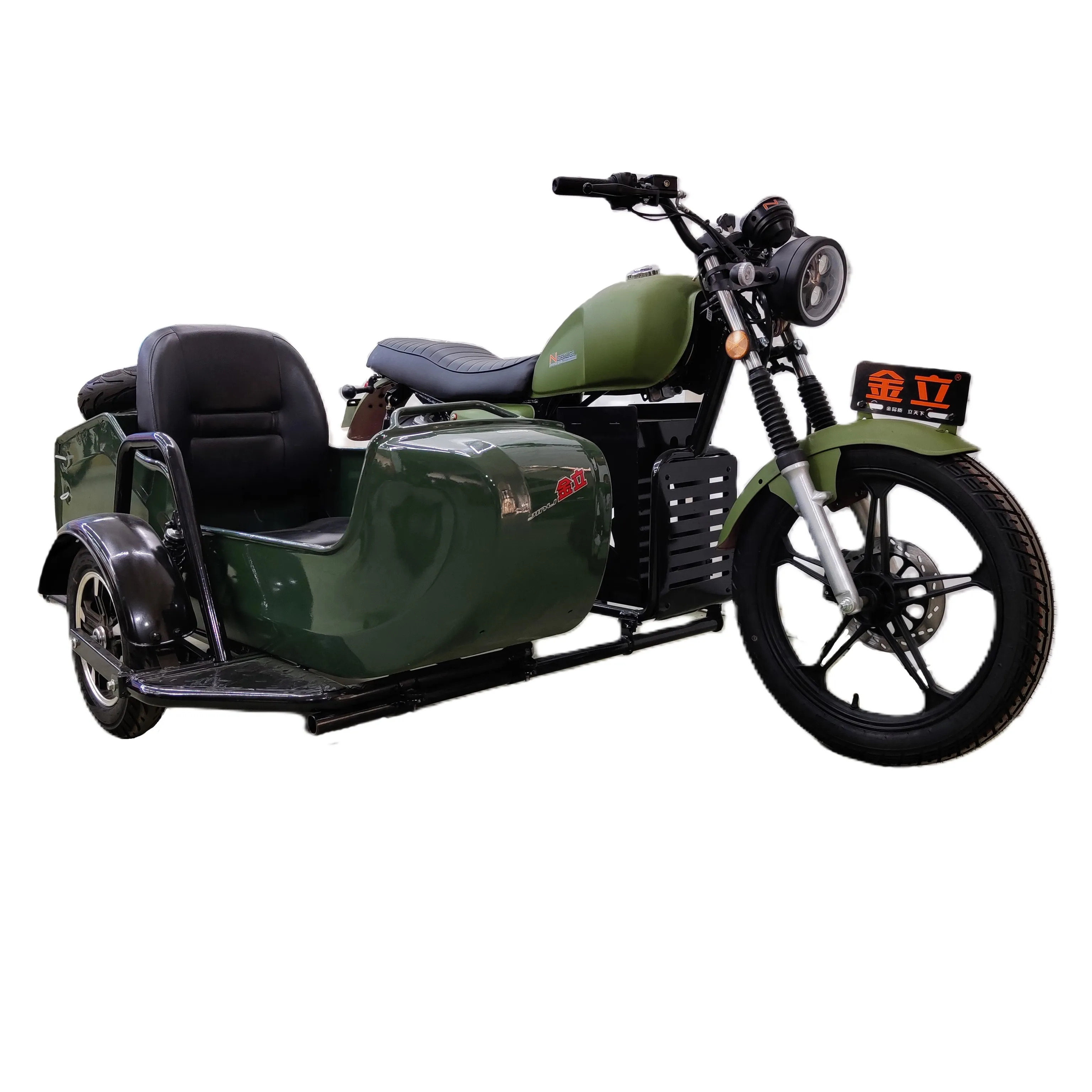 사이드카 세 바퀴 빈티지 클래식 전기 오토바이 중국 공장 생산 도매
