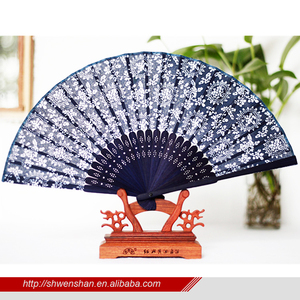 Color <span class=keywords><strong>Chino</strong></span>/Floral patrón al azar orquídea tela de bambú ventilador de bolsillo <span class=keywords><strong>casa</strong></span> decoración artesanal suministros - Product Image 2