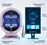 S5 Professional AI Facial Skin Analyzer 3D Face Scanner Multi Spectrum Detection Report System