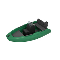 Bateau à rames 5 places en HDPE certifié CE de 3,6 m pour une navigation rapide sur les lacs, les mers et les stations balnéaires