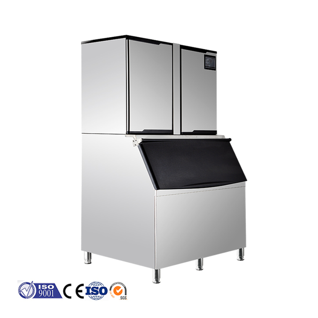 750kg Stainless Steel Ice Factory Machine Plant Automatic Ice Cube Maker Machines for Beverage and Bar