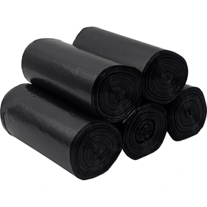 Bolsas de Basura Negras Desechables de 80L, Grandes, de HDPE, para Contenedores de Basura Públicos Industriales, a la Moda - Product Image 1
