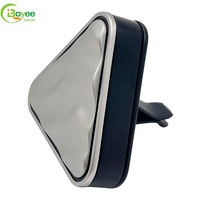 Diffuseur de parfum de voiture de luxe à parfum durable, forme triangulaire noire personnalisée, désodorisant pour voiture, accessoire d'intérieur de voiture
