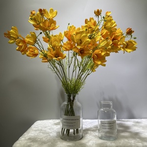 Fleurs artificielles en soie blanches et roses Galsang Cosmos Bipinnatus de haute qualité, 3 pièces/lot pour mariage, fête des mères, Pâques, Noël - Product Image 5
