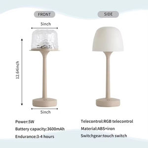 Lámpara de Mesa de Proyección LED con Control Remoto, Diseño de Pedestal Alto, Proyecciones de Ondas de Agua y Aurora, Uso en Interiores - Product Image 6