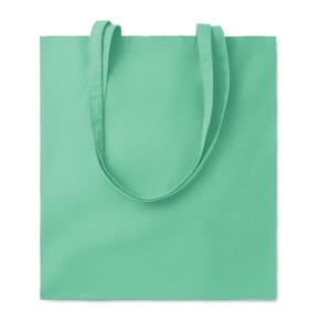 Bolsa de Compras de Algodón Personalizable Cottonel, Color Verde Menta, Asa Grande para el Hombro, para Compras - Product Image 1