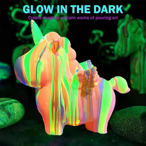 Nouveau kit de peinture créative DIY Fluide Bear : Ensembles <span class=keywords><strong>licorne</strong></span> lumineuse avec peinture pour ours 4 couleurs - Product Image 5