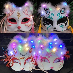 Maschera Luminosa Volpe PVC Mezza Faccia Antica Lucciola per Halloween, per Bambine, Anime Giapponesi, Animali, Natura CN Eight Hundred - Product Image 2