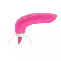Erotischer G-Punkt-Dildo-Vibrator für Frauen, Lesbischer Klitoris-Saugvibrator, Brustwarzen- und Oralsex-Simulator