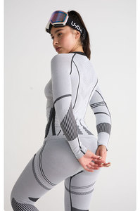 Conjunto Deportivo RUIQUWIN para <span class=keywords><strong>Mujer</strong></span>, Traje de <span class=keywords><strong>Esquí</strong></span> Otoño-Invierno, Sin Costuras, Alta Elasticidad, <span class=keywords><strong>Pantalones</strong></span> <span class=keywords><strong>Ajustados</strong></span> de Manga Larga, Secado Rápido, Cálido, para Actividades al Aire Libre - Product Image 4