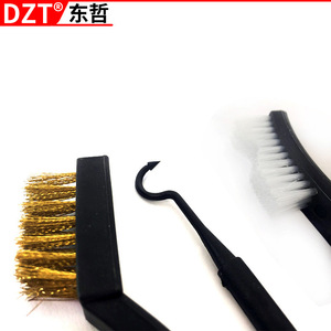 Dzt Wire Brush Set 3pc Steel Copper Stainless Steel Bristle Cleaning <b>Tool</b> For Hardware Maintenance - Product Image 4