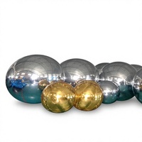 Ballons gonflables en forme de boule miroir métallique - Grande taille brillante avec certification CE/TUV et ventilateur intégré pour le gonflage