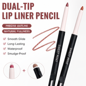 Lápiz Delineador de Labios de Doble Punta Natural de Larga Duración con Pincel para Labios, Maquillaje Rápido, Delineadores de Labios Veganos, Envase con Logotipo Personalizado - Product Image 1