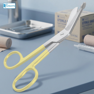 Tijeras Quirúrgicas Manuales de Rendimiento Estable Profesional, Punta Segura, Acero Inoxidable Duradero, para Vendajes y Yeso, CE ISO - Product Image 2