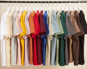 T-shirt unisexe à manches courtes AG240 100% coton 240 g/m² surdimensionné imprimé par méthode numérique - Product Image 2