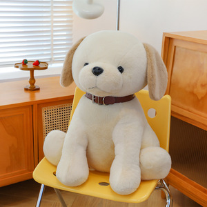 ตุ๊กตาลาบราดอร์ขนนุ่มแบบใหม่ ของเล่นปลอบใจเด็ก ของขวัญวันเกิดสำหรับเด็กผู้หญิง ตุ๊กตาสุนัข หมอนอิง - Product Image 2
