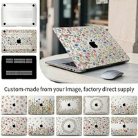 Coque d'ordinateur portable personnalisée imprimée en couleur, motif abstrait élégant, coque rigide anti-rayures, protection imperméable pour MacBook Air Pro